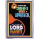 THE LORD COMMENDETH   Scriptural Portrait Wooden Frame   (GWARMOUR9206)   