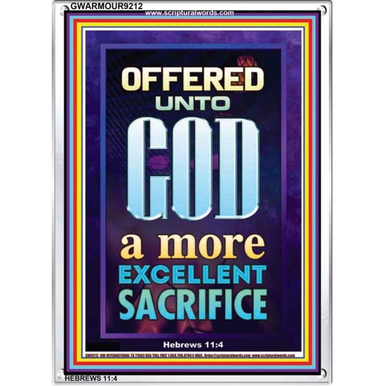 A MORE EXCELLENT SACRIFICE   Contemporary Christian poster   (GWARMOUR9212)   
