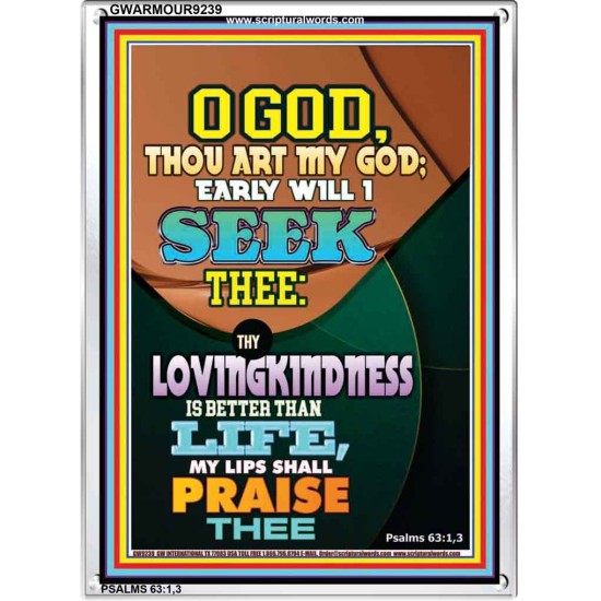 YOUR LOVING KINDNESS IS BETTER THAN LIFE   Biblical Paintings Acrylic Glass Frame   (GWARMOUR9239)   