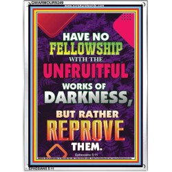 UNFRUITFUL WORKS OF DARKNESS   Christian Paintings   (GWARMOUR9249)   