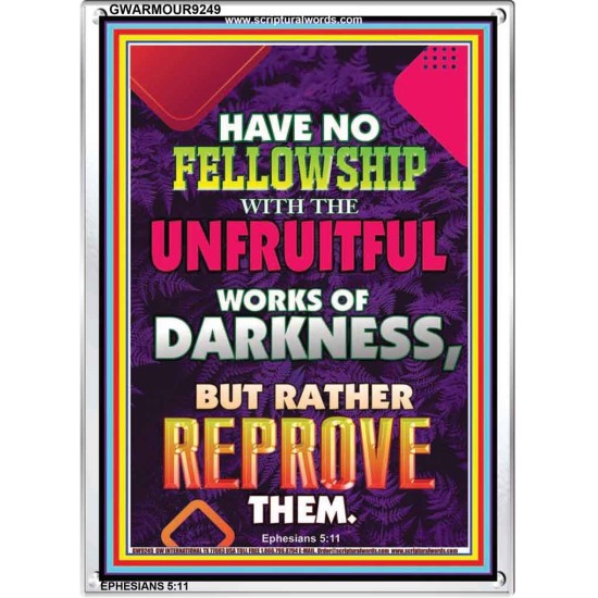 UNFRUITFUL WORKS OF DARKNESS   Christian Paintings   (GWARMOUR9249)   