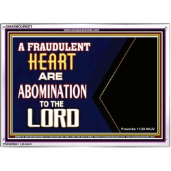 WHAT ARE ABOMINATION TO THE LORD   Large Framed Scriptural Wall Art   (GWARMOUR9273)   "18X12"