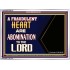 WHAT ARE ABOMINATION TO THE LORD   Large Framed Scriptural Wall Art   (GWARMOUR9273)   "18X12"