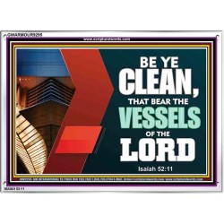 VESSELS OF THE LORD   Frame Bible Verse Art    (GWARMOUR9295)   "18X12"