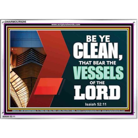 VESSELS OF THE LORD   Frame Bible Verse Art    (GWARMOUR9295)   