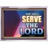 WE WILL SERVE THE LORD   Frame Bible Verse Art    (GWARMOUR9302)   "18X12"