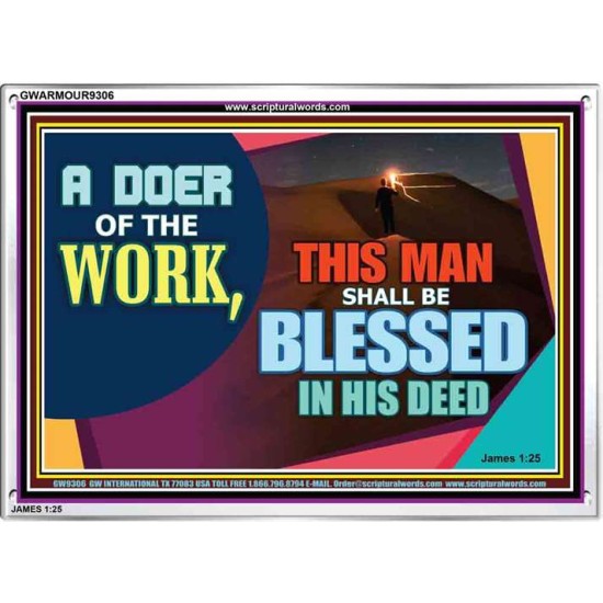 BE A DOER OF THE WORD OF GOD   Frame Scriptures Dcor   (GWARMOUR9306)   