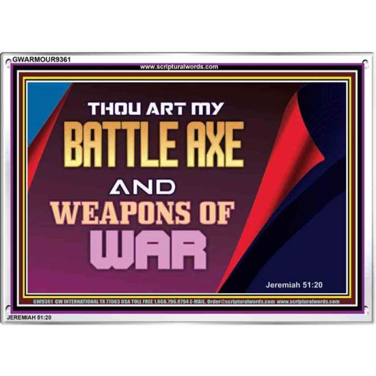 YOU ARE MY WEAPONS OF WAR   Framed Bible Verses   (GWARMOUR9361)   