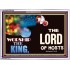 WORSHIP THE KING   Inspirational Bible Verses Framed   (GWARMOUR9367B)   "18X12"