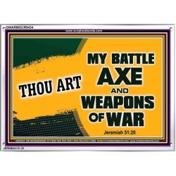 WEAPONS OF WAR   Christian Quotes Framed   (GWARMOUR9434)   "18X12"