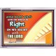 WALK IN MY WAYS AND DO WHAT IS RIGHT   Framed Scripture Art   (GWARMOUR9451)   