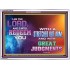 A STRETCHED OUT ARM   Bible Verse Acrylic Glass Frame   (GWARMOUR9482)   "18X12"