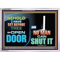 AN OPEN DOOR NO MAN CAN SHUT   Acrylic Frame Picture   (GWARMOUR9511)   
