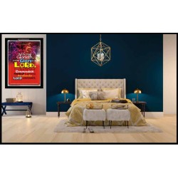 WHOM THE LORD COMMENDETH   Large Frame Scriptural Wall Art   (GWASCEND3190)   "25x33"