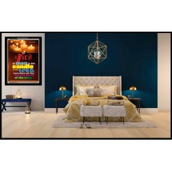 THE SPIRIT OF MAN IS THE CANDLE OF THE LORD   Framed Hallway Wall Decoration   (GWASCEND3355)   