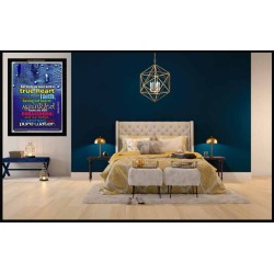 TRUE HEART   Large Frame Scriptural Wall Art   (GWASCEND3803)   "25x33"