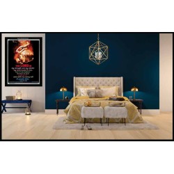 WITH MY SONG WILL I PRAISE HIM   Framed Sitting Room Wall Decoration   (GWASCEND4538)   "25x33"