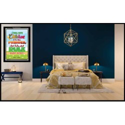 AND BABES SHALL RULE   Contemporary Christian Wall Art Frame   (GWASCEND6856)   