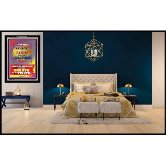 WORD OF THE LORD   Framed Hallway Wall Decoration   (GWASCEND7384)   