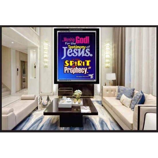 WORSHIP GOD   Bible Verse Framed for Home Online   (GWASCEND1680)   