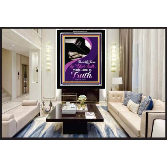 YOUR WORD IS TRUTH   Bible Verses Framed for Home   (GWASCEND5388)   