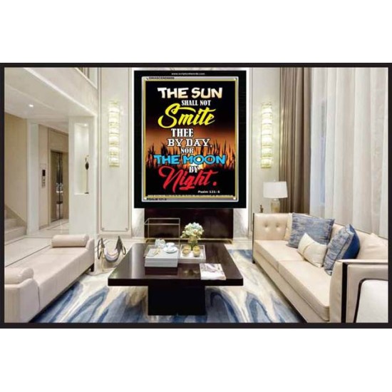 THE SUN SHALL NOT SMITE THEE   Contemporary Christian Art Acrylic Glass Frame   (GWASCEND6658)   