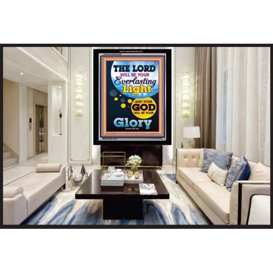YOUR GOD WILL BE YOUR GLORY   Framed Bible Verse Online   (GWASCEND7248)   