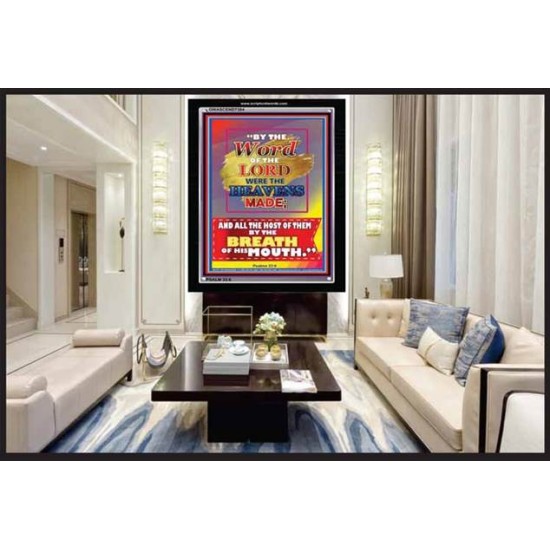 WORD OF THE LORD   Framed Hallway Wall Decoration   (GWASCEND7384)   