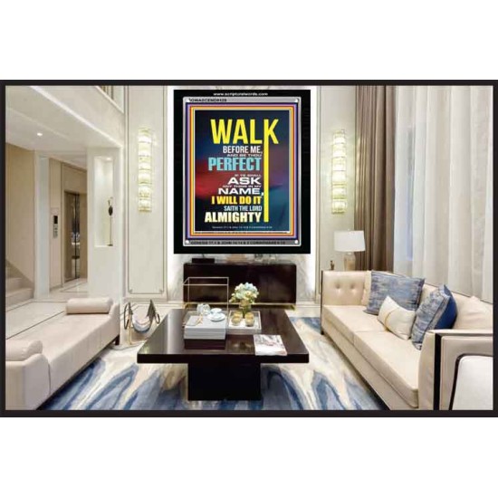 WALK BEFORE ME   Bible Verse Frames online   (GWASCEND9129)   