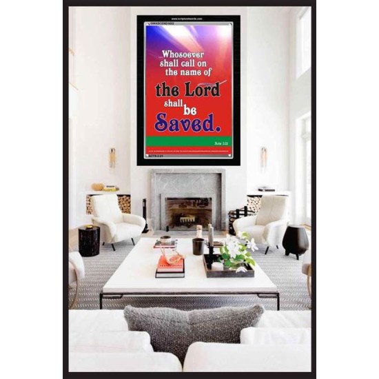 WHOSOEVER SHALL CALL   Inspiration Wall Art Frame   (GWASCEND1632)   