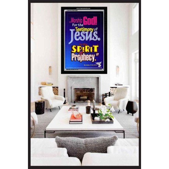 WORSHIP GOD   Bible Verse Framed for Home Online   (GWASCEND1680)   