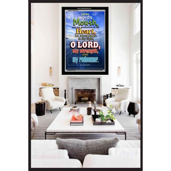 THE WORDS OF MY MOUTH   Bible Verse Frame for Home   (GWASCEND1917)   