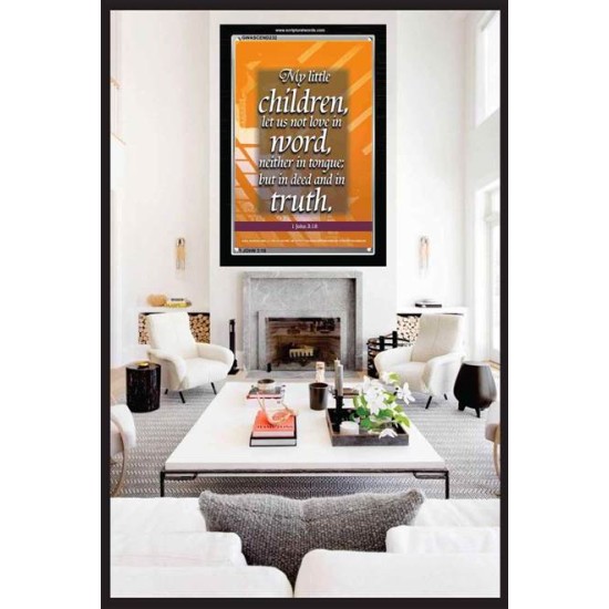 TRUE LOVE   Contemporary Christian Wall Art Acrylic Glass frame   (GWASCEND232)   