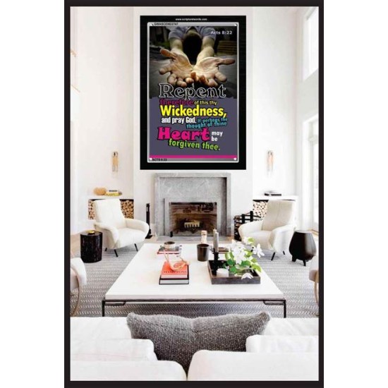 THE THOUGHT OF THINE HEART   Custom Framed Bible Verses   (GWASCEND3747)   