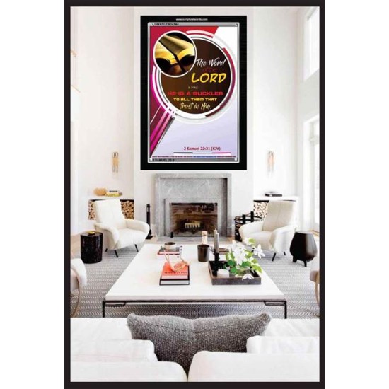 THE WORD OF THE LORD   Framed Hallway Wall Decoration   (GWASCEND4544)   