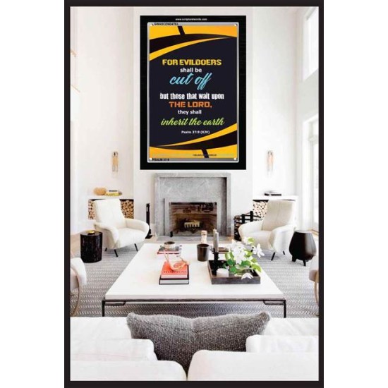 WAIT UPON THE LORD   Inspirational Bible Verse Frame   (GWASCEND4783)   