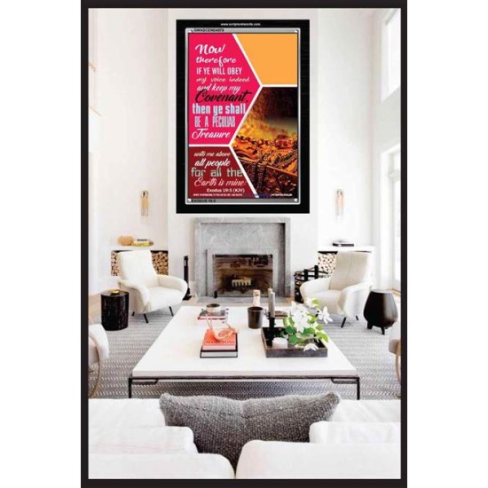 BE A PECULIAR TREASURE   Large Frame Scripture Wall Art   (GWASCEND4978)   