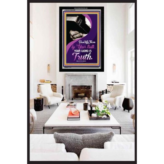 YOUR WORD IS TRUTH   Bible Verses Framed for Home   (GWASCEND5388)   