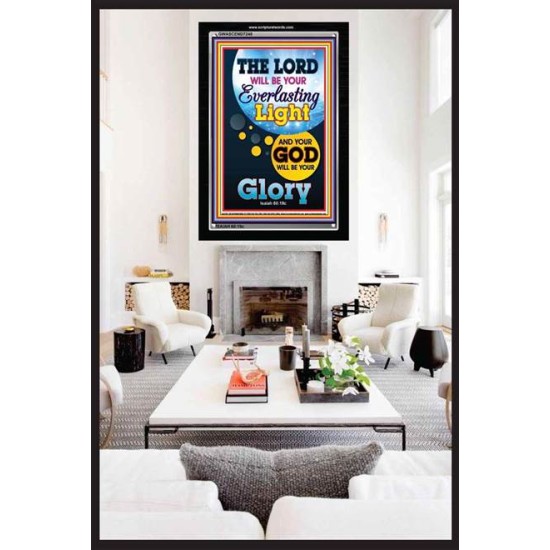 YOUR GOD WILL BE YOUR GLORY   Framed Bible Verse Online   (GWASCEND7248)   