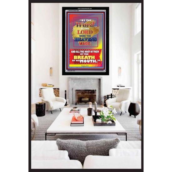 WORD OF THE LORD   Framed Hallway Wall Decoration   (GWASCEND7384)   