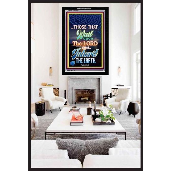 WAIT UPON THE LORD   Bible Verses Frame for Home   (GWASCEND7425)   