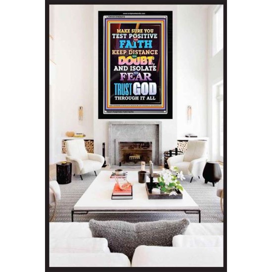 TRUST GOD AT ALL TIMES   Biblical Paintings Acrylic Glass Frame   (GWASCEND8415)   