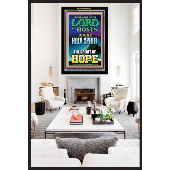 THE SPIRIT OF HOPE   Bible Verses Wall Art Acrylic Glass Frame   (GWASCEND8798)   