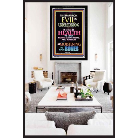 WISDOM IS HEALTH   Inspirational Wall Art Frame   (GWASCEND8833)   