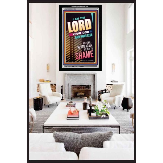 YOU SHALL NOT BE PUT TO SHAME   Bible Verse Frame for Home   (GWASCEND9113)   