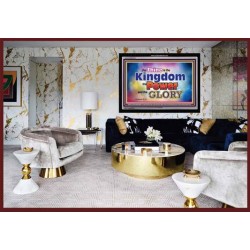 THINE IS THE KINGDOM   Frame Large Wall Art   (GWASCEND3074)   