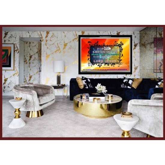 THE WORTH OF LIFE   Framed Interior Wall Decoration   (GWASCEND4270)   