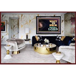 WAIT UPON THE LORD   Bible Scriptures on Forgiveness Acrylic Glass Frame   (GWASCEND8936)   "33x25"