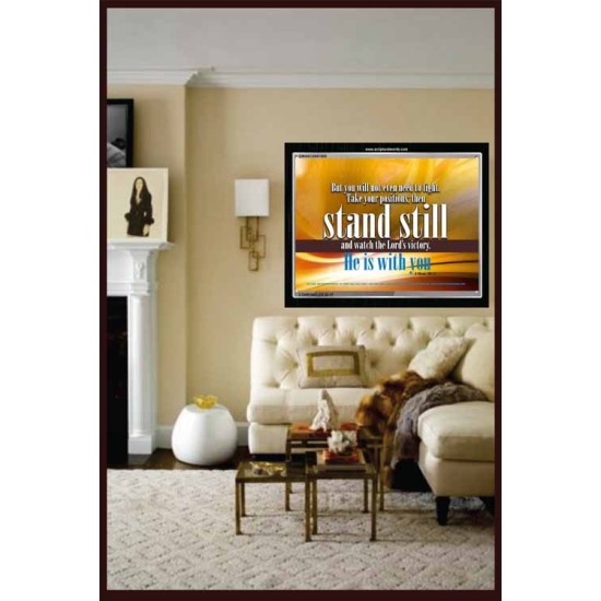 STAND STILL   Framed Bible Verse   (GWASCEND1505)   