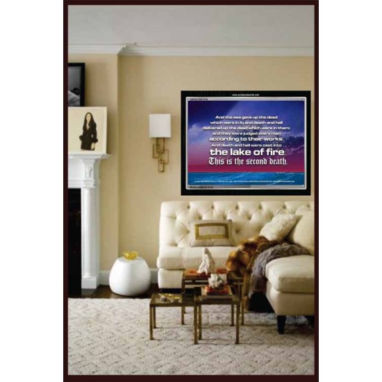 THE LAKE OF FIRE   Inspirational Bible Verse Frame   (GWASCEND1516)   